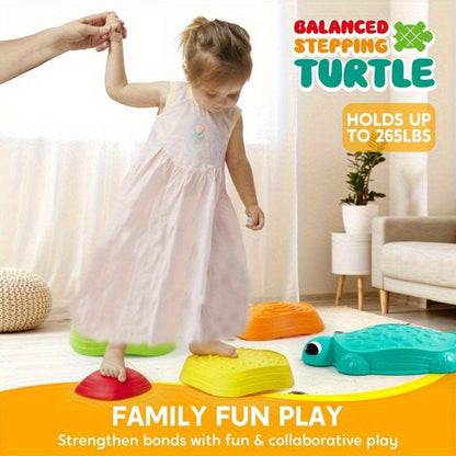 Kids Turtle Balance Stepping Stones 5pcs, Obstacle Course Coordination Game Toy, Up to, PP Material