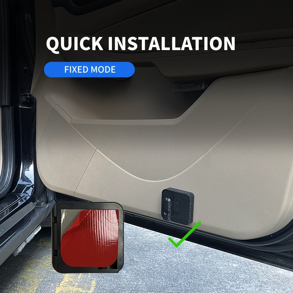 Two-Piece Car Door LED Projector Light Set with Paw-Print Pattern in Sky Blue, Pink or Amber