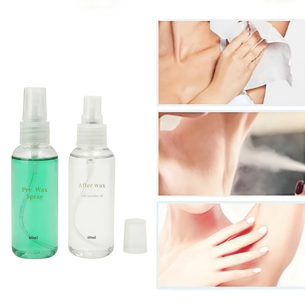 Pre & Post Wax Oil Spray for Hair Removal – Moisturizing Waxing Treatment for Legs Underarms Face & Bikini Line