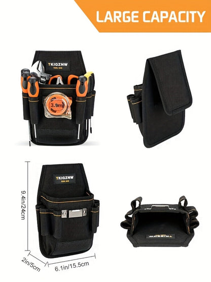 Tool Bag Heavy Duty 7-Pocket PVC Organizer for Mechanics & Electricians – Multi-Pocket Hand Tool Storage Bag