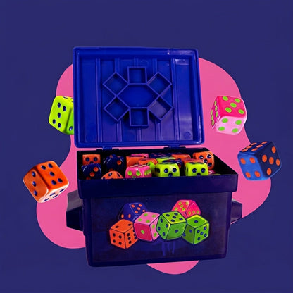 Fast-Paced Dice Rolling Board Game with 80 Dice – Addictive 2-4 Player Party Game for Adults & Groups, Portable Travel Game Night Set