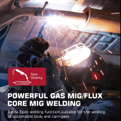 MIG Welder 3-in-1 Welding Machine 110V 105A Gasless MIG Stick ARC Portable Welder Kit with Rubber Case