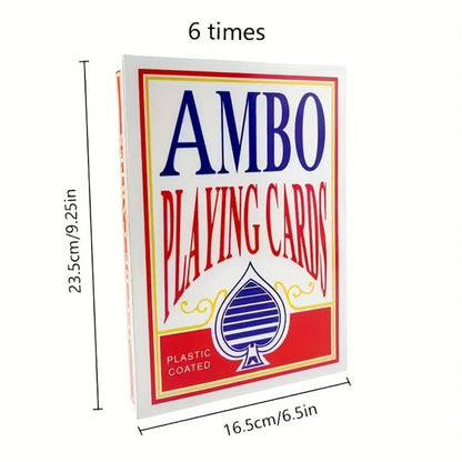 Giant Playing Cards 4x 6x Jumbo Size Poker Cards – Extra Large Card Game Set for Outdoor Party Backyard Fun Family Game Night Kids Adults