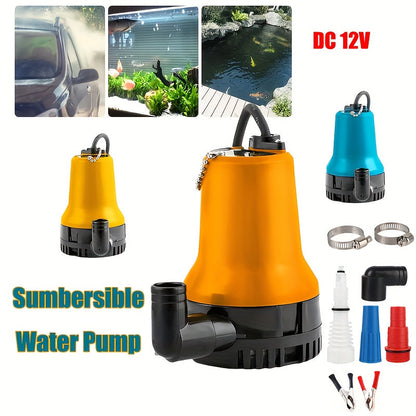 Submersible Pump, 12V DC Pond Garden Fish Tank RV Irrigation Lawn for Garden, Patio and Yard Use