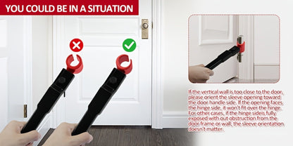 Door Hinge Adjustment Tool Kit 6-in-1 – Heavy Duty Steel Hinge Bender Wrench Set for Precise Door Gap Adjustment