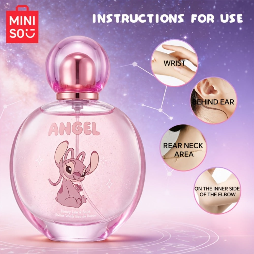 Couple Perfume Set Disney Stitch & Angel, Fresh Floral Natural Extract Fragrance, Stitch, Angie & Sample Styles