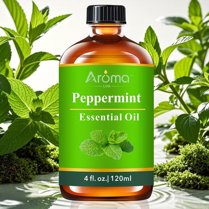 Essential Oil 115ml Multi-Scent Dropper Selection with Peppermint, Frankincense, Lemon, Rum or Cologne