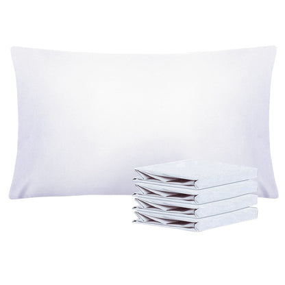 Pillowcases 4 Pack Queen 20x30 – Brushed Microfiber Soft Wrinkle-Free Fade-Resistant Envelope Closure Solid Color 32 Colors