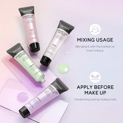 Face Primer Set 2 Pcs Pore Minimizing Oil Control, Smoothing Lightweight Matte Makeup Base for Flawless Foundation
