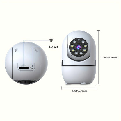 Security Camera 1080P Indoor PTZ Model with 355 Pan-Tilt, Dual-Band WiFi, Two-Way Audio and Three Pack Sizes