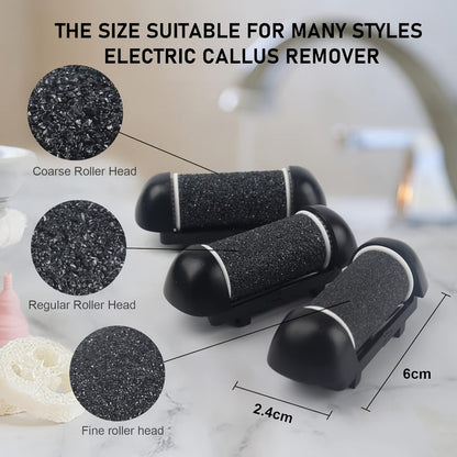 Electric Foot File 14-in-1 Rechargeable Pedicure Kit 3 Roller Heads Dead Skin Callus Remover Portable Foot Scrubber Professional Foot Care