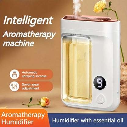 Essential Oil Aromatherapy Diffuser Set, Mini Humidifier with 7 Spray Levels, 1/4/ Timer, 5.07oz