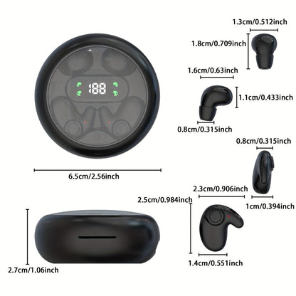 2-in-1 Wireless Earphones Couples Shared Audio Long Battery Life Clear Sound TV Movies for Bedside Audio, Alarms and Room Entertainment
