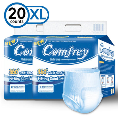 Adult Incontinence Underwear Disposable Pull Ups for Women & Men - Overnight Bladder Control Briefs