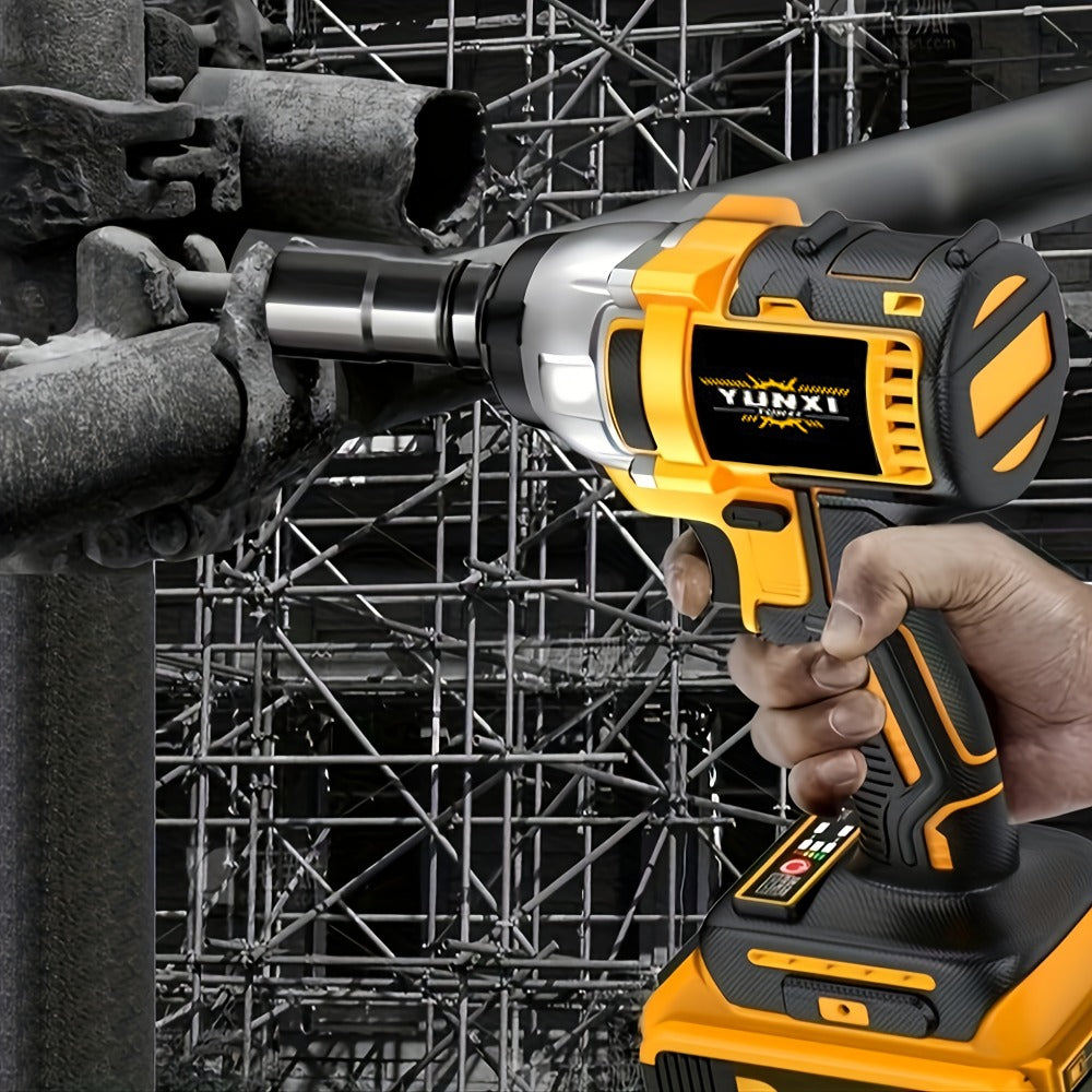 21V Cordless Drill Brushless Impact Wrench Multifunctional, Lithium Battery, Quick Charger, Variable Speed