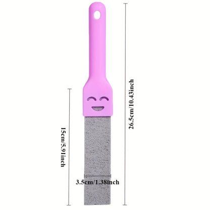 Pumice Stone Toilet Brush Set with Ergonomic Handle | Heavy-Duty Limescale Rust & Stain Remover | Non-Scratch Cleaning Tool for Bathroom