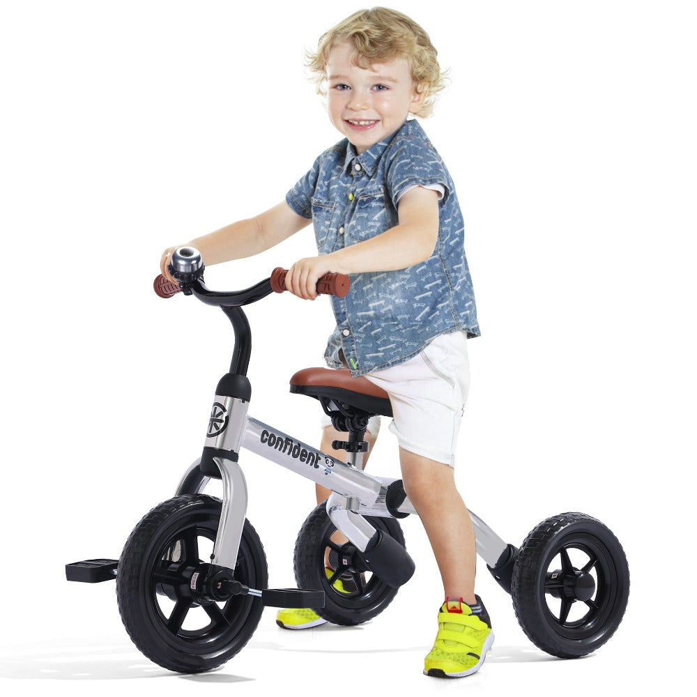 3-in-1 Kids Tricycle Balance Bike Carbon Steel Frame EVA Wheels Foldable with the Listed Color, Size or Set Options for Everyday Use