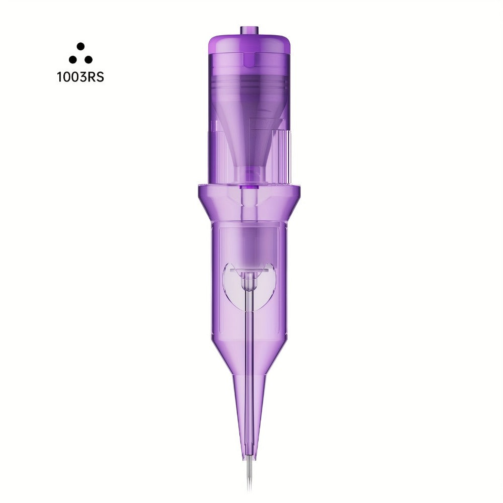 Tattoo Cartridge Needles 30 50pcs Purple RL RS RM M1 Mixed Sizes - Tuffking Disposable for Temporary Body Art, Festivals and Costumes