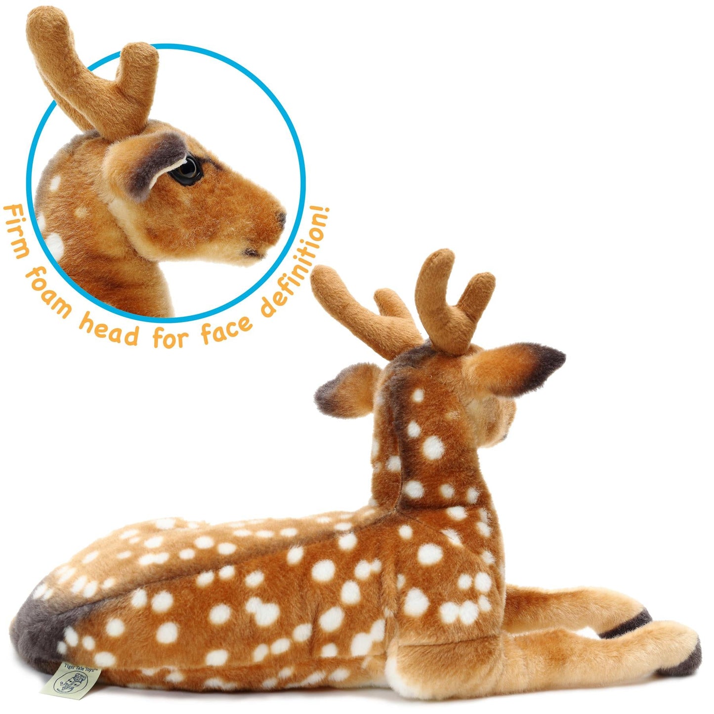 Large Deer Stuffed Animal Plush 21 Inch, Dorbin the Deer Realistic Woodland Plush Toy by Viahart