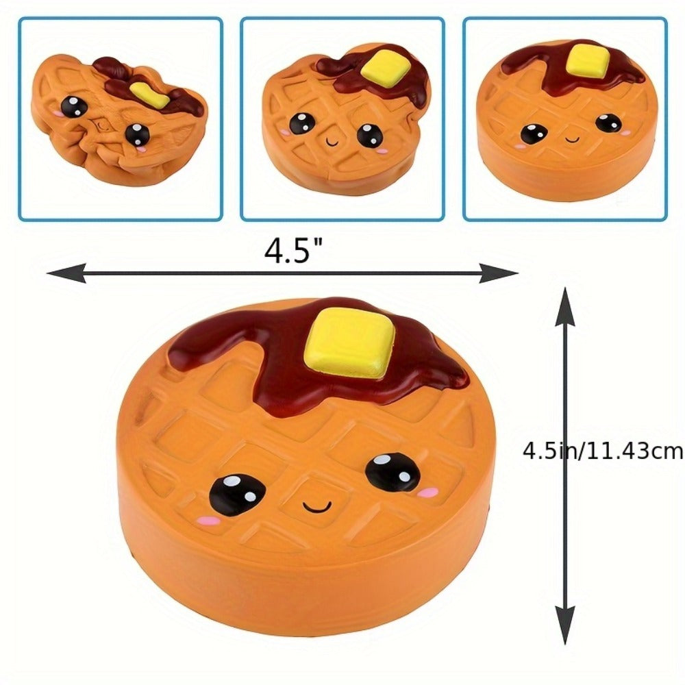Jumbo Squishy Slow Rising Toy Scented, Giant Chocolate Biscuit Cheese Squishies for Kids, PU Squeeze Stress Sensory Toy