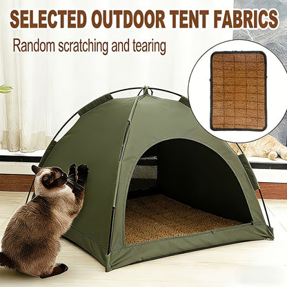 Portable Pet Tent Sleeping Nest for Cats & Dogs – Soft Cozy Foldable Pet House for Indoor Outdoor Camping Travel