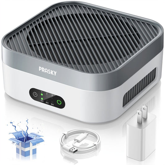 True HEPA Air Purifier for Home & Bedroom Up to 600 Sq Ft, USB-C Powered, 16dB Sleep Mode, Touch Screen Timer