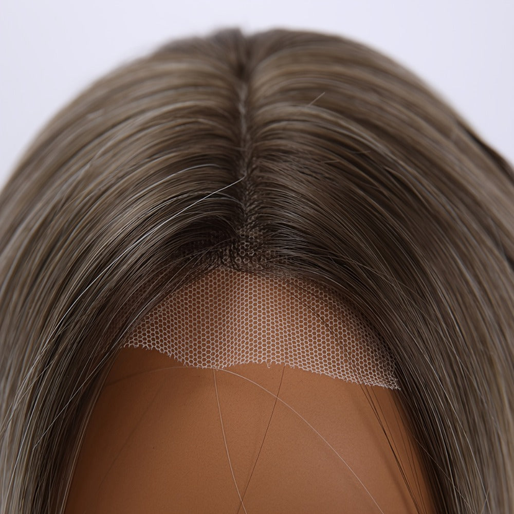 Synthetic Wig 4x1 U-Part Lace Front Bob, 14-Inch Middle Part with Six Color Choices for Cosplay