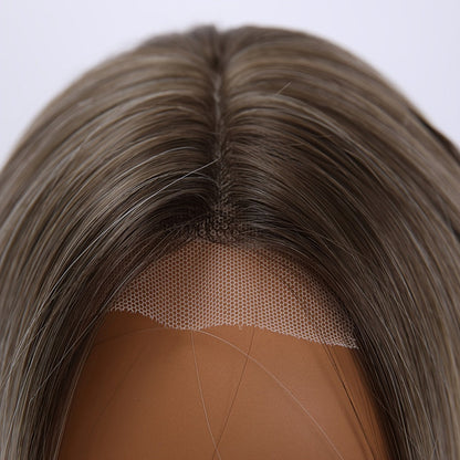 Synthetic Wig 4x1 U-Part Lace Front Bob, 14-Inch Middle Part with Six Color Choices for Cosplay