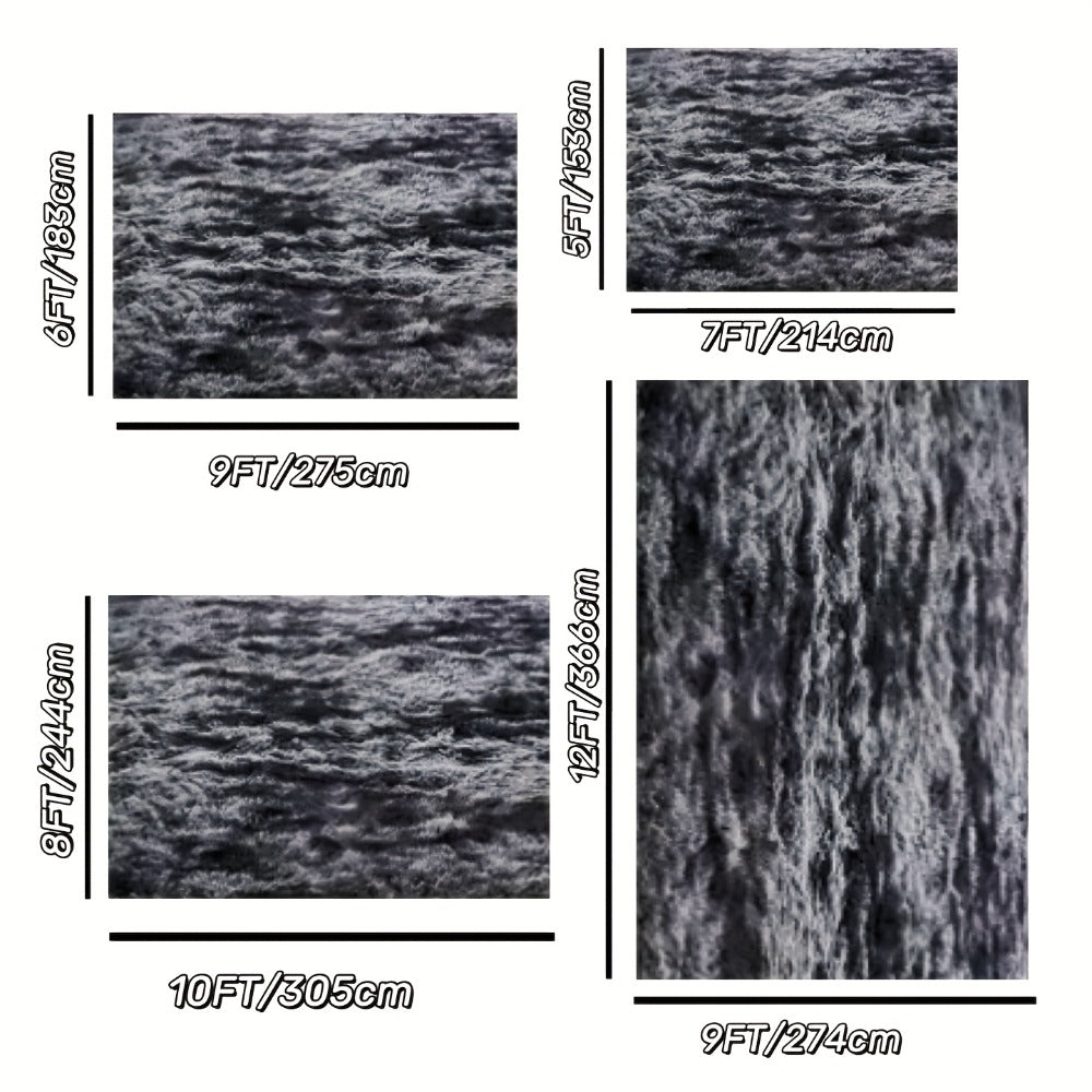 Area Rug Fluffy Faux-Fur Shag in Solid, Tie-Dye and Ombre Colors with Six available Room Sizes