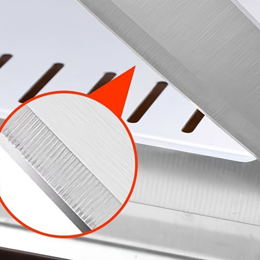 Stainless Steel Manual Meat Slicer Frozen Beef Cutter, 408 Steel Blade Rectangle Slicer for Beef Rolls Vegetables & Bone