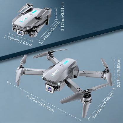 Foldable HD Camera Drone Free Storage Bag USB-C Charging 3D Flips Single or Dual Camera Built-in Screen Remote