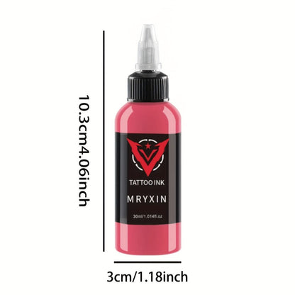 Tattoo Ink 14-Color Set with 1oz 30ml Bottles and One Full Palette Configuration with Item-Specific Color, Capacity and Bottle Choices
