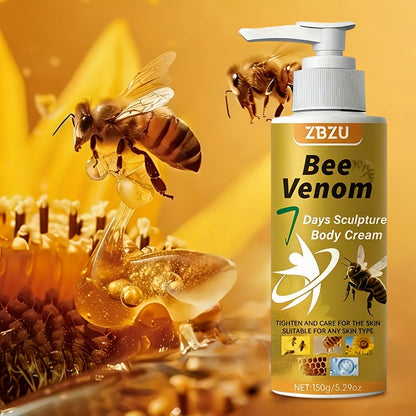 Skin Tightening Body Cream with Bee Venom & Collagen – 7-Day Rapid Firming Lotion for Arms, Abdomen, Thighs & Buttocks | Vitamin C