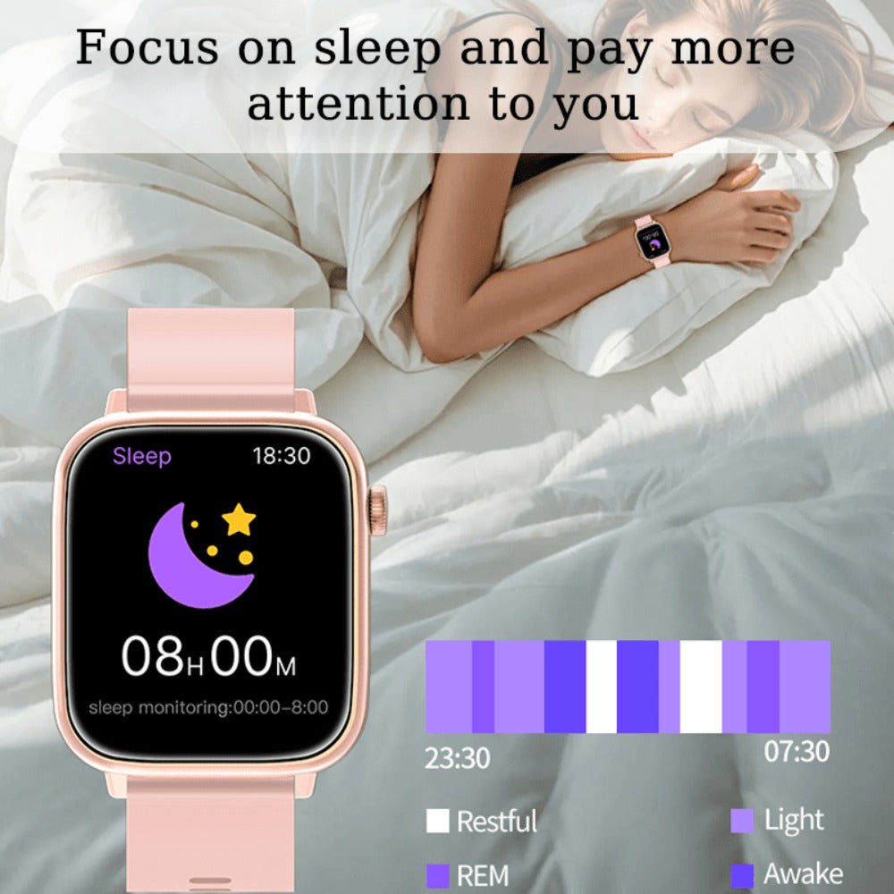 Smartwatch with IP68 Rating, Bluetooth Calling, HD Display, Music Control and Sport Modes in Six Styles
