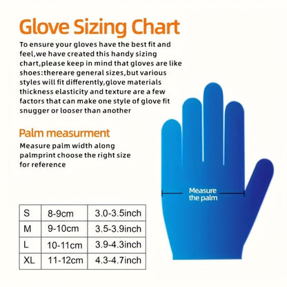 Anti-Slip Nitrile Gloves Bulk 200/500/1000pcs, Disposable Latex-Free Gloves for Aquarium Cleaning Pet Care Food Handling, S M L Sizes