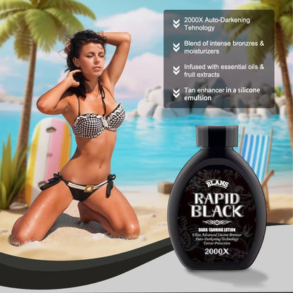Sunless Self Tanner Lotion 200ml Fast Bronzing Streak-Free – Natural Sun-Kissed Bronze Glow for Body Legs Arms Face
