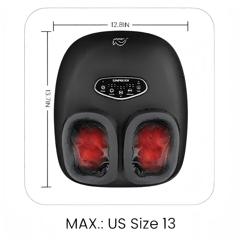 Shiatsu Foot Massager with Heat, Deep Kneading, Compression & Vibration, Electric Foot Massage Machine for Men Women