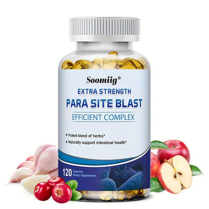 PARA BLAST Gut Cleanse Capsules with Black Walnut Hull, Wormwood & Cranberry for Bath Time, Home Spa and Personal Care