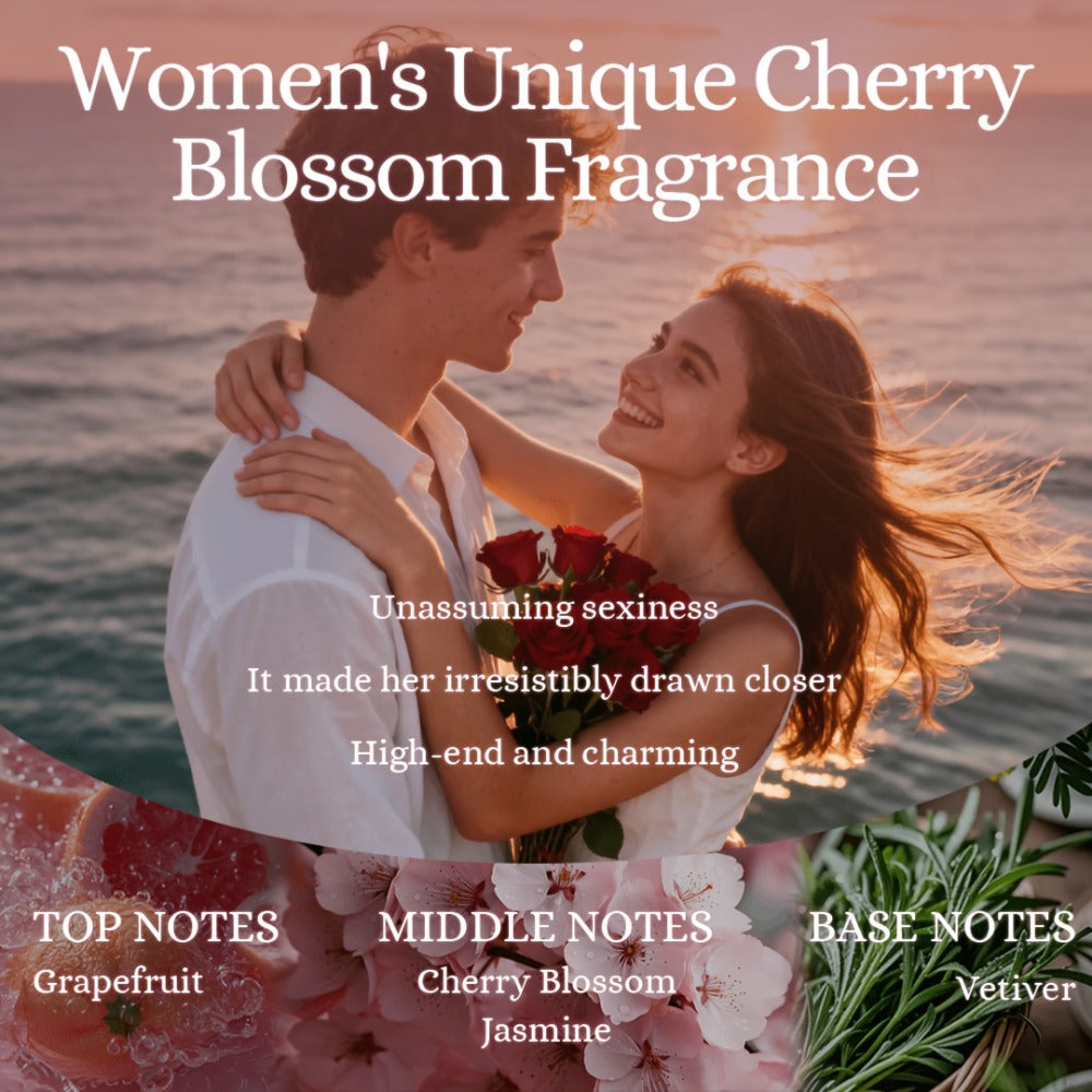 Cherry Blossom Gift Set for Women Body Lotion and Body Mist Japanese Sakura Fragrance Moisturizing Softening Skin Care Set