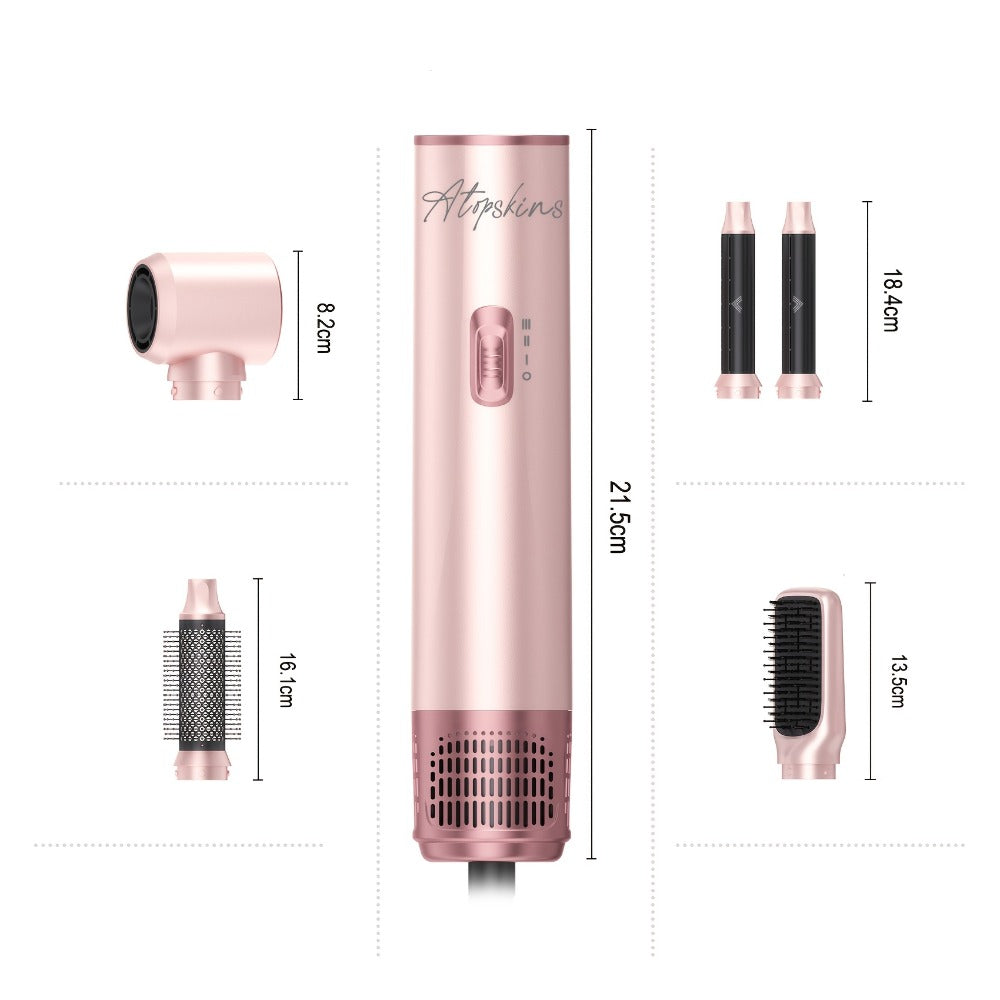 Hot Air Brush 5-in-1 Hair Dryer Brush - Ionic Blow Dryer Brush with Curling, Straightening & Volumizing