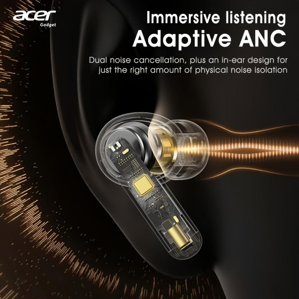 Wireless Earbuds Acer Mini Bluetooth 5.4 with Touch Controls, Call Noise Reduction Mic and Three Colors