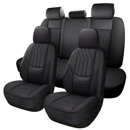 Car Seat Covers PU Leather Full-Coverage Set with Two-Front or Five-Seat Configuration Options