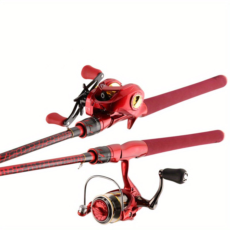 Carbon Fiber Fishing Rod Casting Model – 180cm / 70.86in Medium-Light Medium-Fast Action with EVA Grip Handle