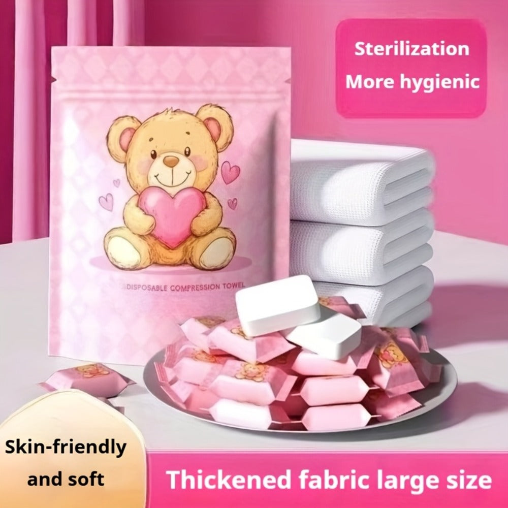 Disposable Face Towels 180 Pcs Soft Thickened Cotton Compressed Cleansing Towel for Women Men, for an Everyday Personal Care Routine