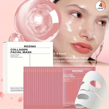 Collagen Sleeping Mask 20pcs Hyaluronic Acid Aloe Vera Deeply Moisturizing Overnight Hydrating Night Mask for Sensitive All Skin Types
