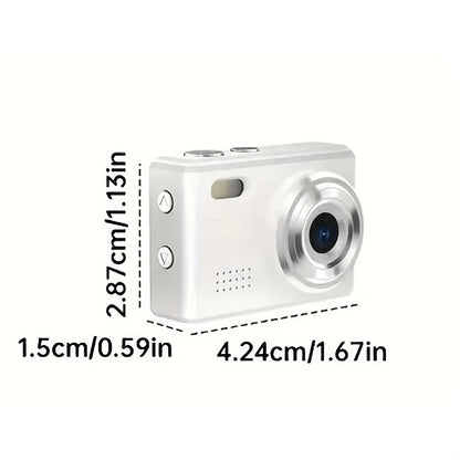 Keychain Mini Digital Camera 16X Zoom Autofocus & Shock-Proof, 2.8-Inch Screen Point-and-Shoot Cam for Travel & Vlog