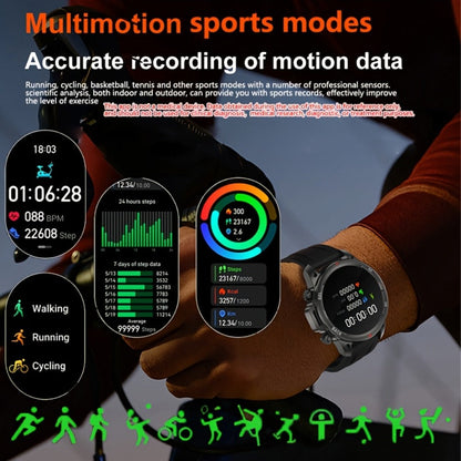 Smartwatch GPS NFC for Men – AI Voice Calling, 360×360 HD Screen, Built-in Compass, Motion Trajectory, Heart Rate Sleep Fitness