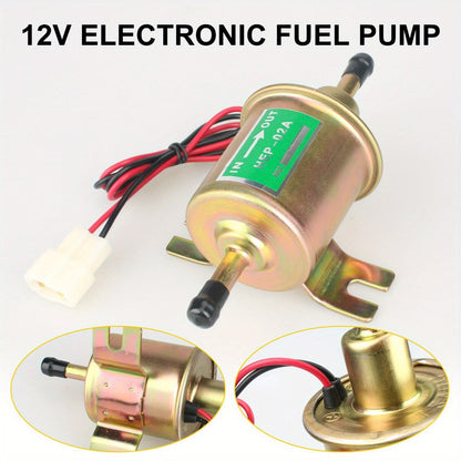 Universal Electric Fuel Pump Kit for 12V Cars Trucks Boats Carburetor Lawn Mower HEP-02A