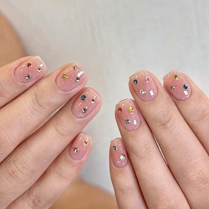 Acrylic Nail Kit 23-in-1 Complete Set with 12 Glitter Colors White & Pink Powder – DIY Nail Extension System No Glue No Liquid Needed