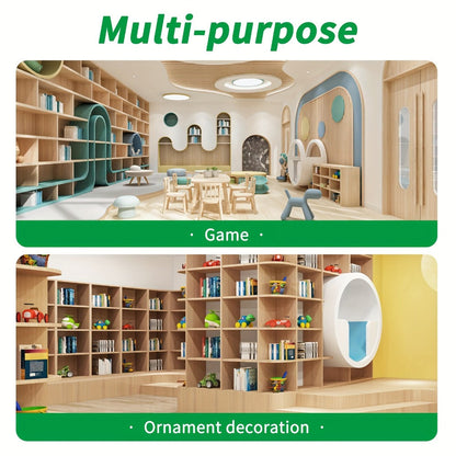 12-Piece Liquid-Filled Flexible Tile Set in Square or Hexagon Shapes for Wall or Floor Display